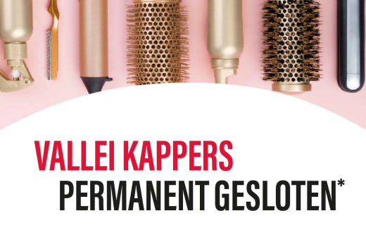 Vallei Kappers permanent gesloten